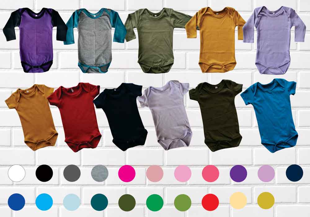 Baby Onesie Long Sleeve Two Tone Localz