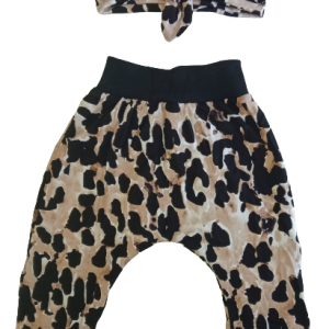 LEOPARD PRINT HAREM PANTS_HEADBAND